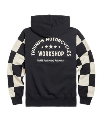 SWEAT TRIUMPH HAYTHAM BLACK/BONE HOODY - MSWS2332