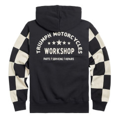 SWEAT TRIUMPH HAYTHAM BLACK/BONE HOODY - MSWS2332