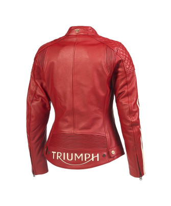 BLOUSON TRIUMPH LADIES BRADDAN RED - MLES22108