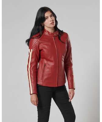 BLOUSON TRIUMPH LADIES BRADDAN RED - MLES22108