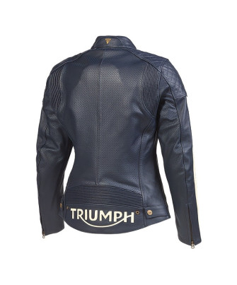BLOUSON TRIUMPH LDS BRADDAN BLUE AIR - MLES2333