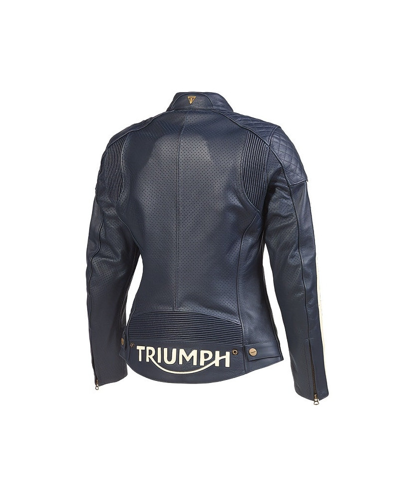 BLOUSON TRIUMPH LDS BRADDAN BLUE AIR - MLES2333