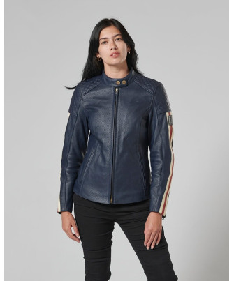 BLOUSON TRIUMPH LDS BRADDAN BLUE AIR - MLES2333
