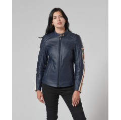 BLOUSON TRIUMPH LDS BRADDAN BLUE AIR - MLES2333