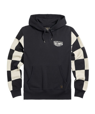 SWEAT TRIUMPH HAYTHAM BLACK/BONE HOODY - MSWS2332