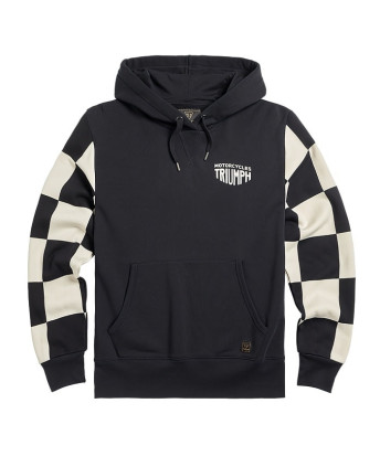 SWEAT TRIUMPH HAYTHAM BLACK/BONE HOODY - MSWS2332