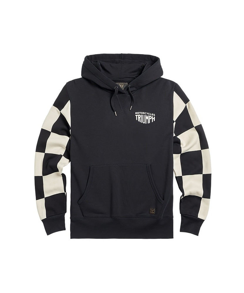 SWEAT TRIUMPH HAYTHAM BLACK/BONE HOODY - MSWS2332