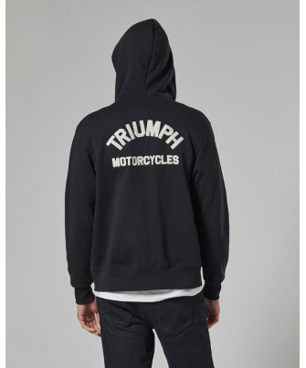 SWEAT TRIUMPH DOLAN BLACK FULL ZIP - MSWS2342