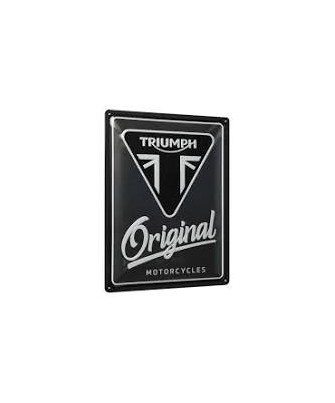 ACCESSOIRE TRIUMPH ORIGINAL TIN SIGN 30X40 - MLMA24911