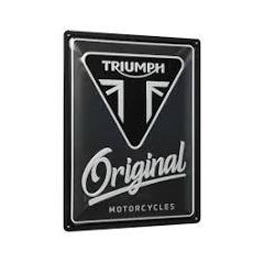 ACCESSOIRE TRIUMPH ORIGINAL TIN SIGN 30X40 - MLMA24911