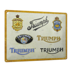 ACCESSOIRE TRIUMPH LINEAGE TIN SIGN 30X40 - MLMA24910