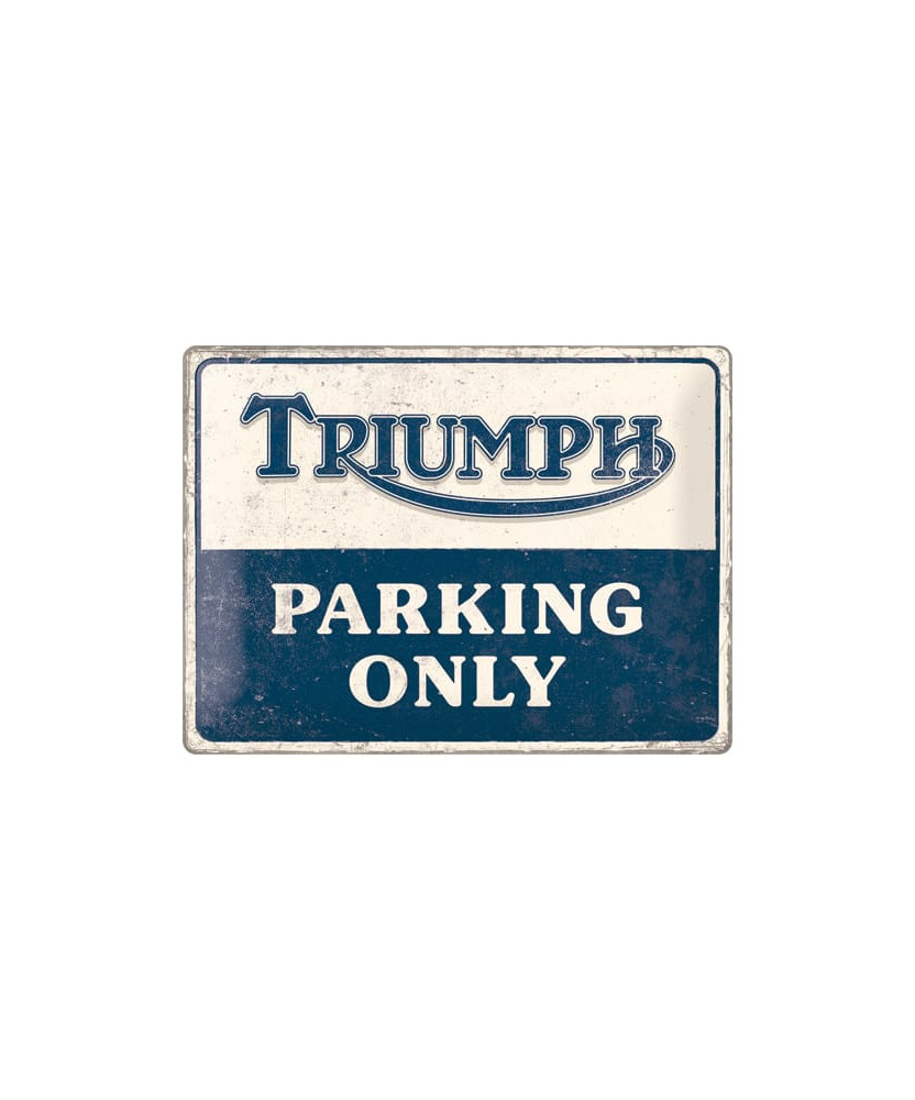 ACCESSOIRE TRIUMPH PARKING TIN SIGN 30X40 - MLMA24909