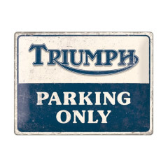 ACCESSOIRE TRIUMPH PARKING TIN SIGN 30X40 - MLMA24909