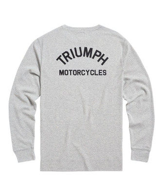 T-SHIRT TRIUMPH DEAN WAFFLE GREY MARL -  MTLS22101