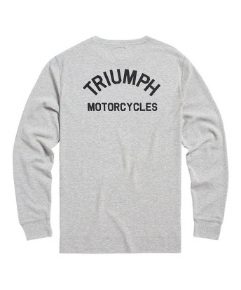 T-SHIRT TRIUMPH DEAN WAFFLE GREY MARL -  MTLS22101