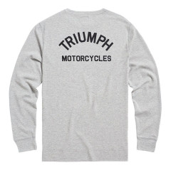 T-SHIRT TRIUMPH DEAN WAFFLE GREY MARL -  MTLS22101