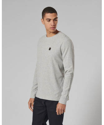 T-SHIRT TRIUMPH DEAN WAFFLE GREY MARL -  MTLS22101