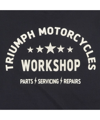 T-SHIRT TRIUMPH  HARKER BLK/BNE L/SLV TOP - MTLS2314
