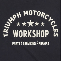 T-SHIRT TRIUMPH  HARKER BLK/BNE L/SLV TOP - MTLS2314