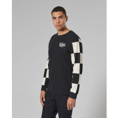 T-SHIRT TRIUMPH  HARKER BLK/BNE L/SLV TOP - MTLS2314