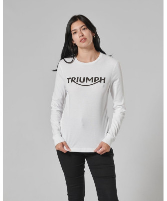 T-SHIRT TRIUMPH STOLL LDS SLV WAFFLE BONE - MTLS22102
