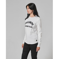 T-SHIRT TRIUMPH SWAIN LDS L/SLV WAFFLE BNE - MTLS22103