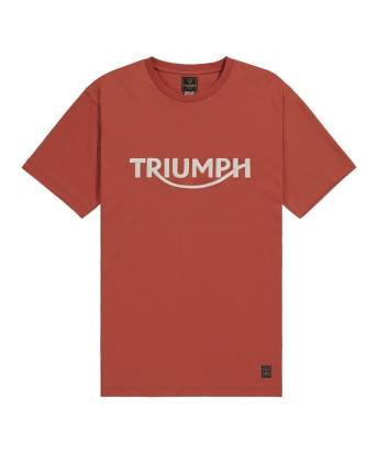 TRIUMPH EQUIPEMENT - T-SHIRT TRIUMPH BAMBURGH TEE RUST/BONE - MTSS26218