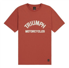 TRIUMPH EQUIPEMENT - T-SHIRT TRIUMPH BURNHAM TEE RUST/BONE - MTSS26218