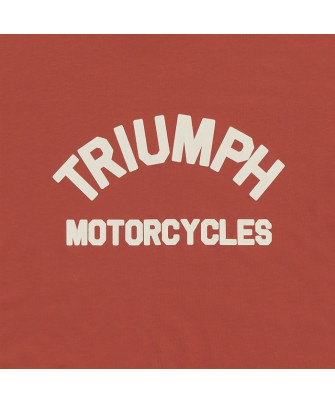 TRIUMPH EQUIPEMENT - T-SHIRT TRIUMPH BURNHAM TEE RUST/BONE - MTSS26218