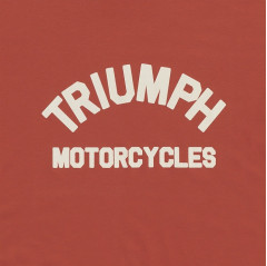 TRIUMPH EQUIPEMENT - T-SHIRT TRIUMPH BURNHAM TEE RUST/BONE - MTSS26218