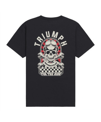 TRIUMPH EQUIPEMENT - T-SHIRT TRIUMPH HELLO MOTO TEE BLACK - MTSS26219