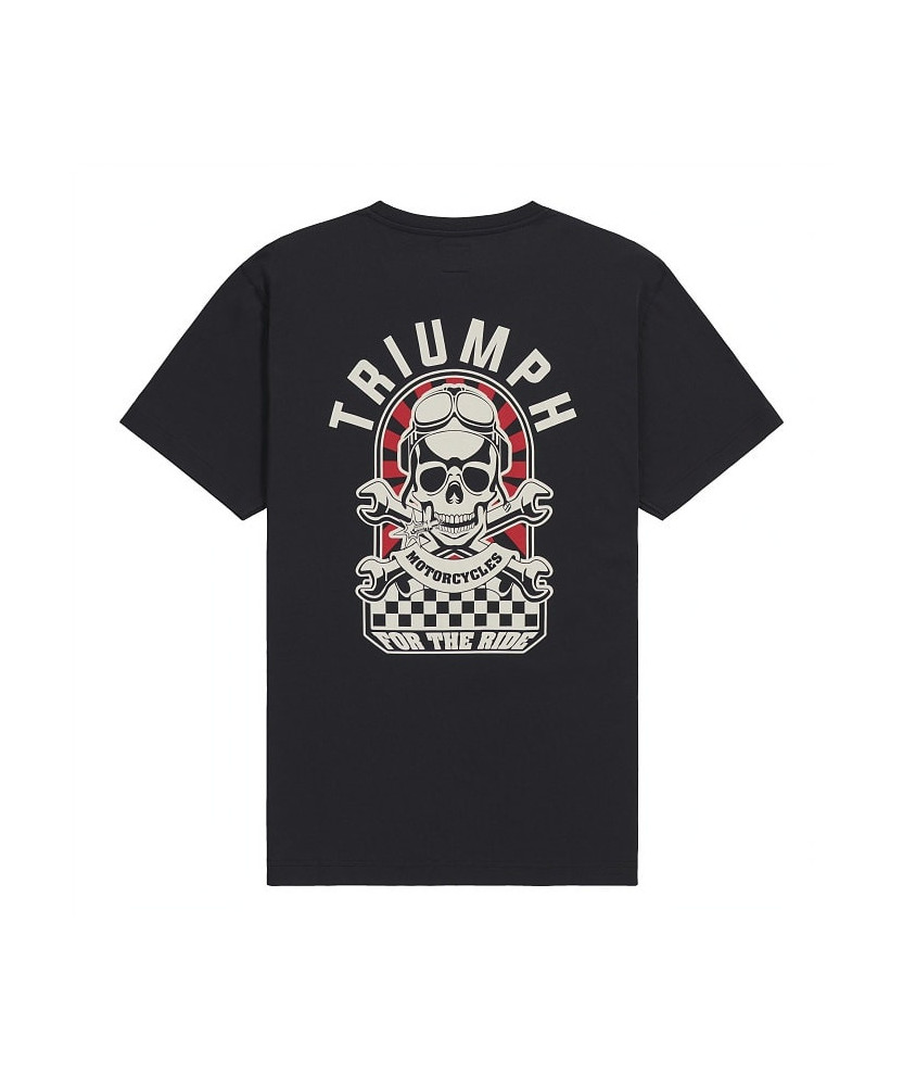 TRIUMPH EQUIPEMENT - T-SHIRT TRIUMPH HELLO MOTO TEE BLACK - MTSS26219