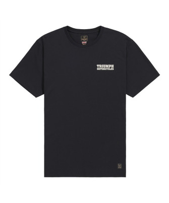 TRIUMPH EQUIPEMENT - T-SHIRT TRIUMPH HELLO MOTO TEE BLACK - MTSS26219