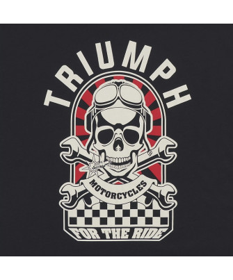 TRIUMPH EQUIPEMENT - T-SHIRT TRIUMPH HELLO MOTO TEE BLACK - MTSS26219