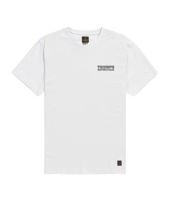 TRIUMPH EQUIPEMENT - T-SHIRT TRIUMPH HELLO MOTO TEE WHITE - MTSS26220