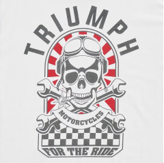 TRIUMPH EQUIPEMENT - T-SHIRT TRIUMPH HELLO MOTO TEE WHITE - MTSS26220