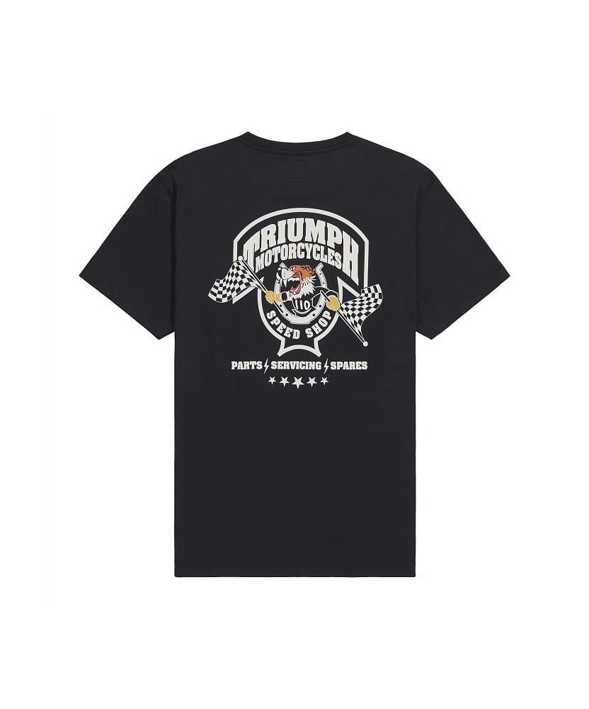 TRIUMPH EQUIPEMENT -  T-SHIRT TRIUMPH END GAME TEE BLACK - MTSS26225