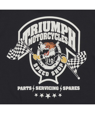 TRIUMPH EQUIPEMENT -  T-SHIRT TRIUMPH END GAME TEE BLACK - MTSS26225