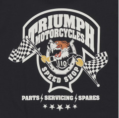 TRIUMPH EQUIPEMENT -  T-SHIRT TRIUMPH END GAME TEE BLACK - MTSS26225