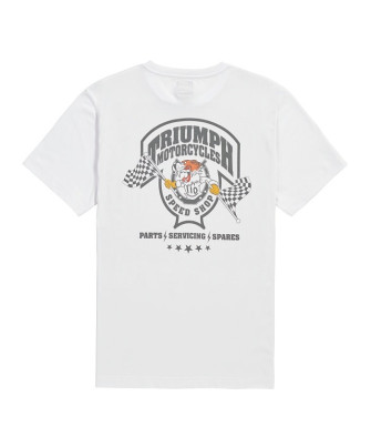 TRIUMPH EQUIPEMENT -  T-SHIRT TRIUMPH END GAME TEE WHITE - MTSS26226