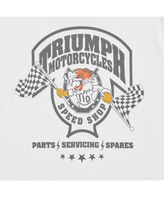 TRIUMPH EQUIPEMENT -  T-SHIRT TRIUMPH END GAME TEE WHITE - MTSS26226