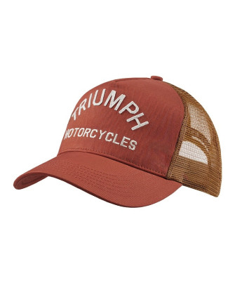 TRIUMPH EQUIPEMENT - CASQUETTE TRIUMPH COAST TRUCKER CAP RUST/BONE- MCAS26500