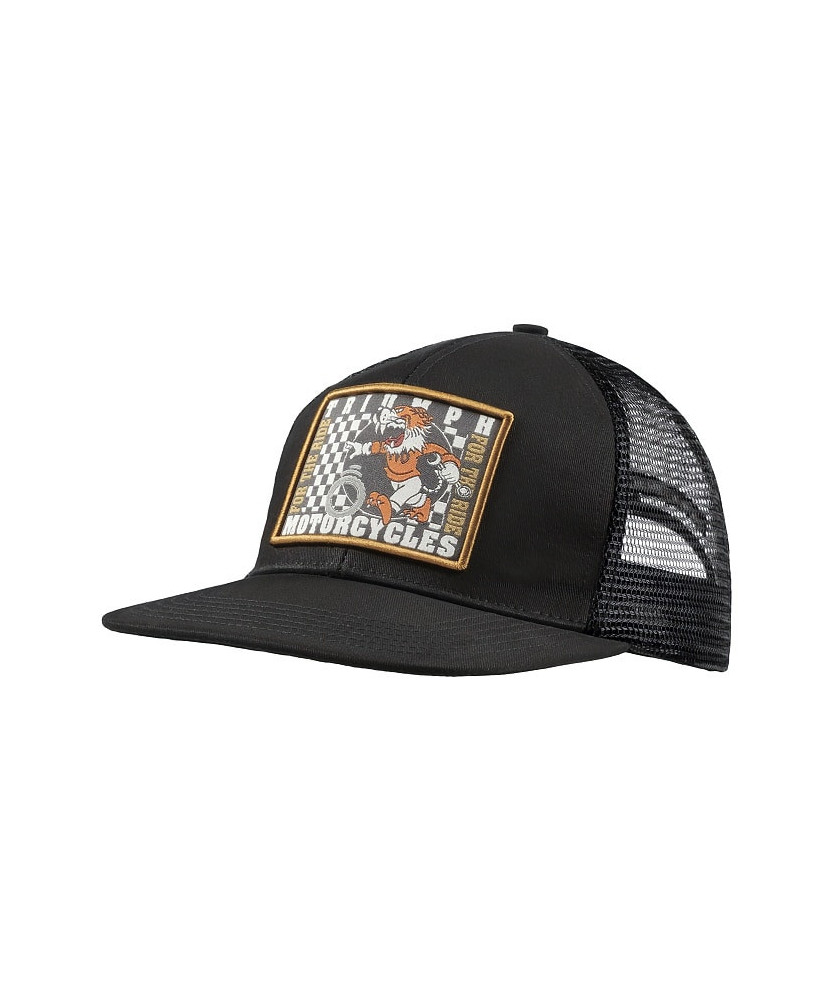 TRIUMPH EQUIPEMENT - CASQUETTE TRIUMPH 110 FLAT PEAK CAP BLACK - MCAS26504