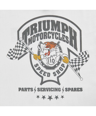 TRIUMPH EQUIPEMENT - T-SHIRT TRIUMPH END GAME LDS TEE WHITE - MTSS26232